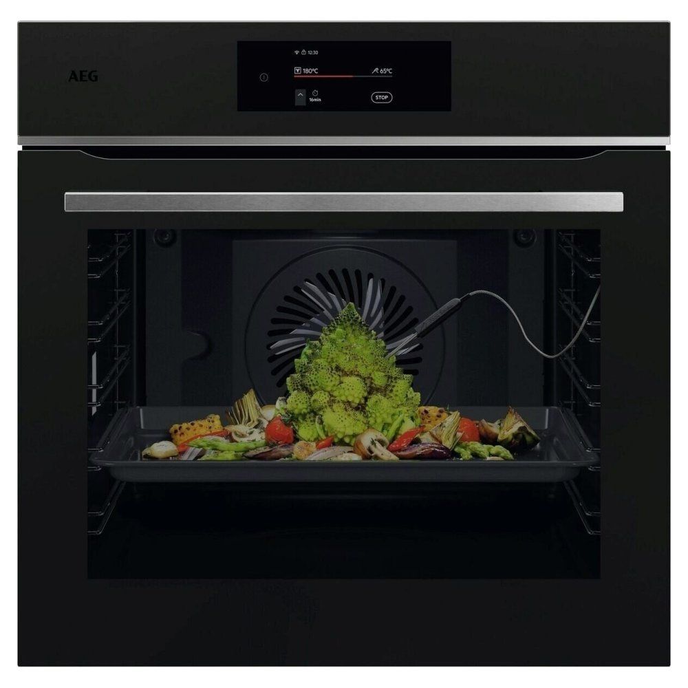 AEG 7000 MealAssist TE7PB731AT Electric Pyrolytic Oven - Matt Black, Black - Image 1