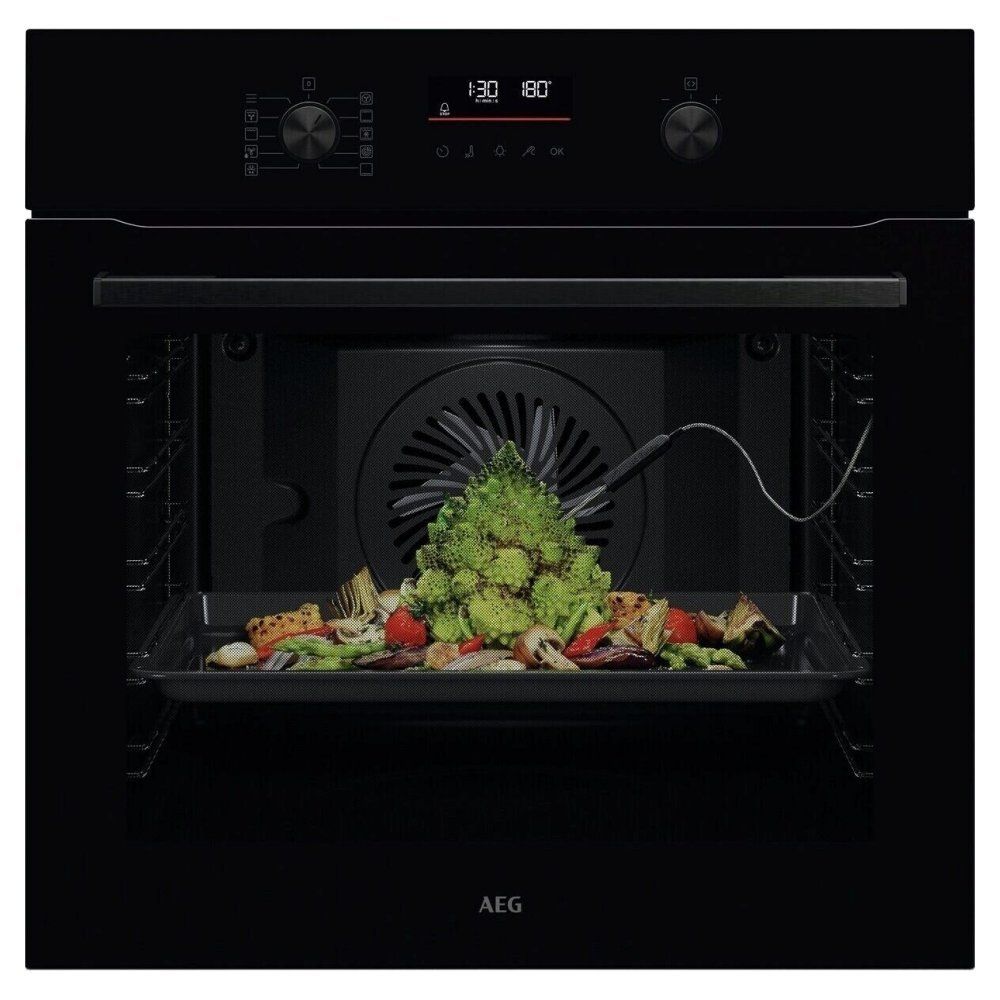 AEG 6000 SenseCook OS6AB50AK Electric Oven - Black, Black - Image 1