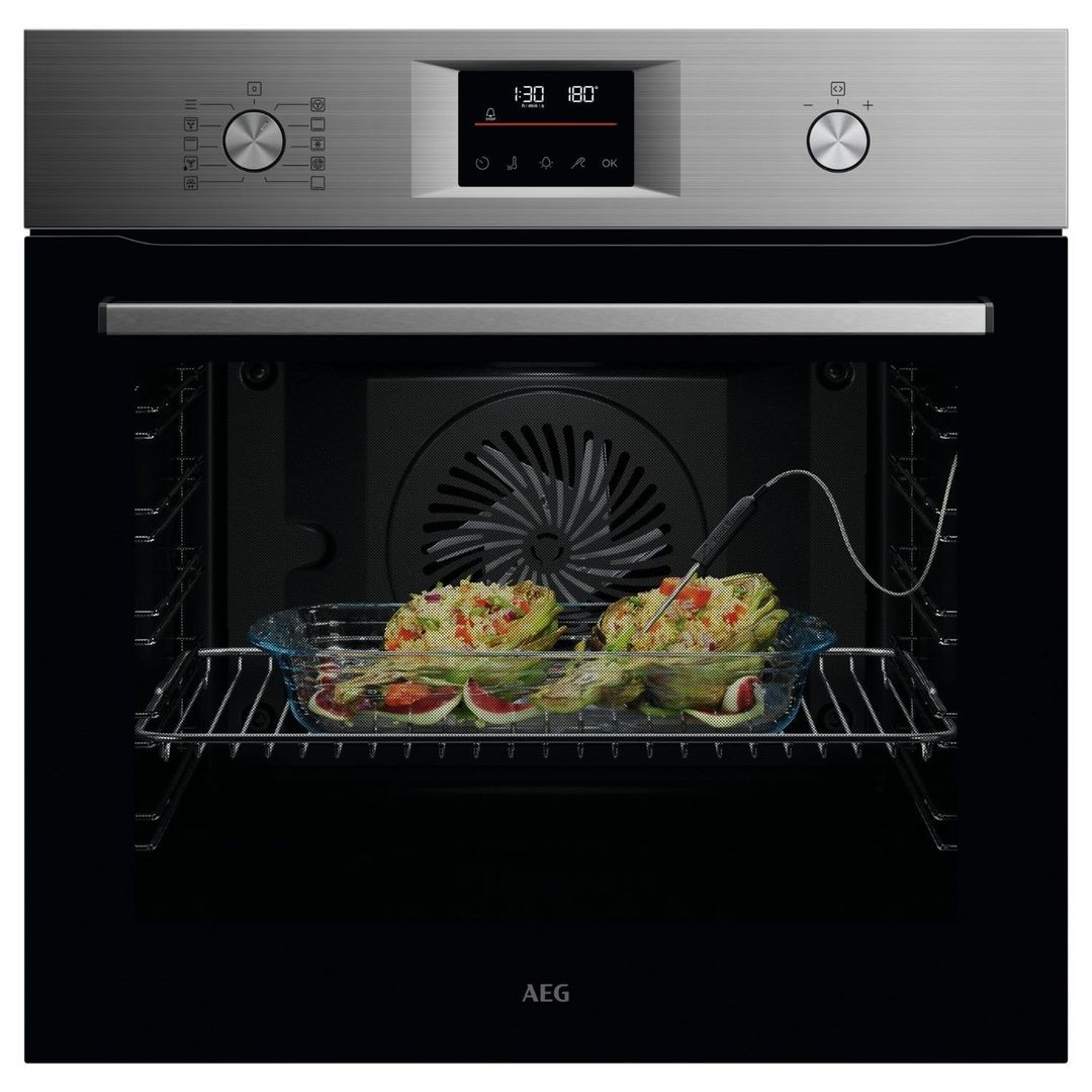 AEG 6000 SenseCook OS6AB50AM Electric Oven - Stainless Steel, Stainless Steel - Image 1