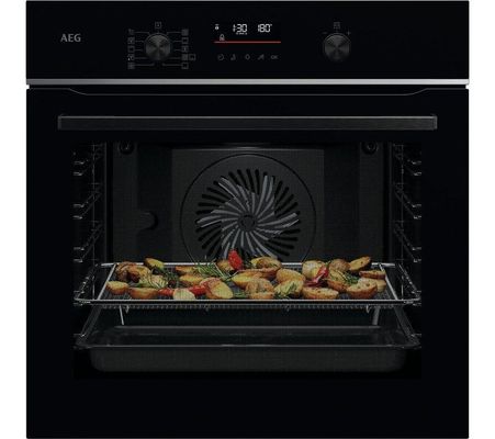 AEG TS6PB521AB Series 6000 Pyrolytic SteamBake Multifunction Single Oven - BLACK