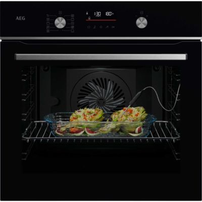 AEG GA5PB501AB Series 5000 Pyrolytic SteamBake Multifunction Single Oven - BLACK