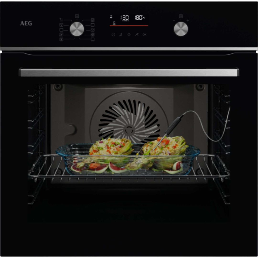 AEG GA5CB501AB Series 5000 SteamBake Multifunction Single Oven - BLACK - Image 1