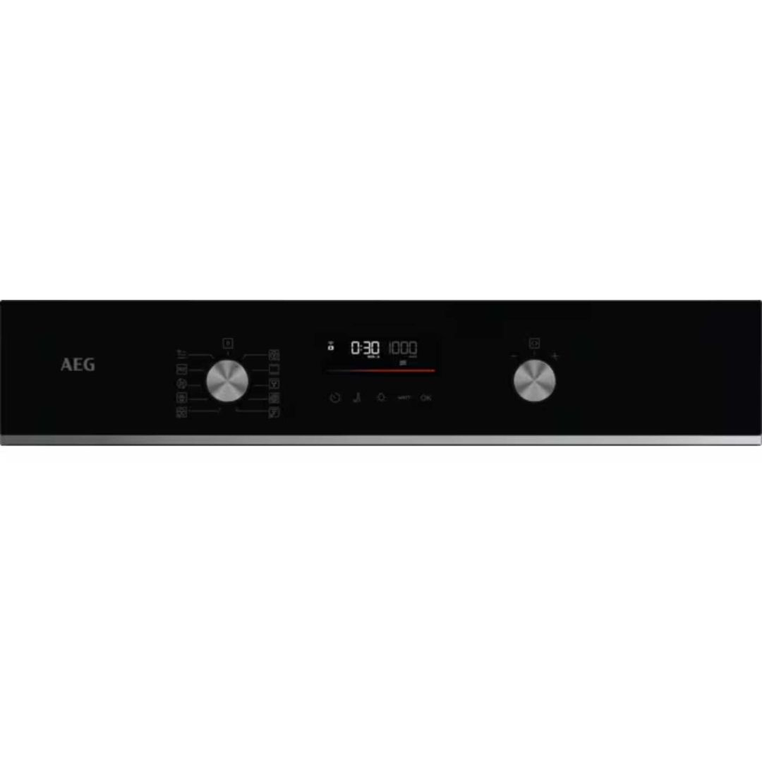AEG GK6NK401B Series 6000 Built In Combi Microwave For Tall Housing - BLACK - Image 1