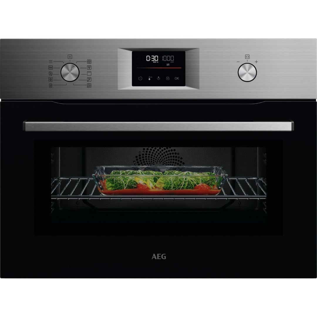 AEG 6000 CombiQuick OK6NK40M Built-in Combination Microwave - Stainless Steel, Stainless Steel - Image 1