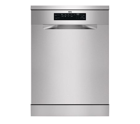 AEG 7000 GlassCare Freestanding Dishwasher - Silver B-rated