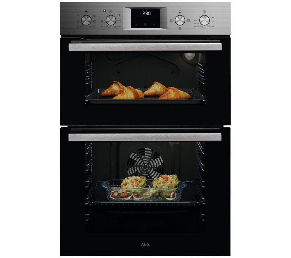 AEG 6000 Series OU5NP20M Built-In Electric Double Oven - Stainless Steel - Image 1
