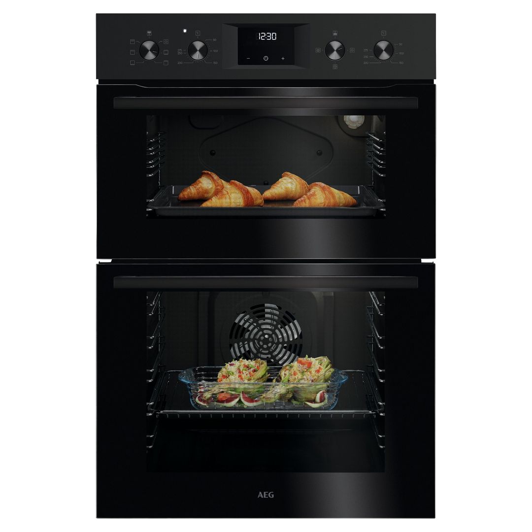 AEG OU5NP20B Electric Built-in Double Oven - Black, Black - Image 1