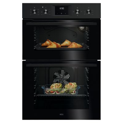 AEG OU5NP20B Electric Built-in Double Oven - Black, Black