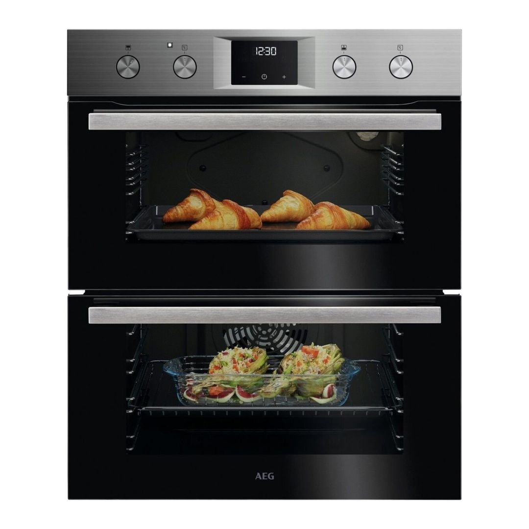 AEG Series 6000 SurroundCook Built-under Double Oven OU5NU20M Stainless Steel - Image 1