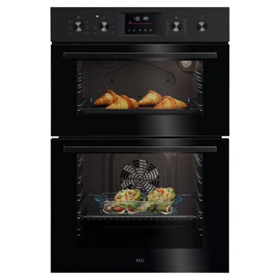 AEG OU5CP40B Electric Built-under Double Oven - Stainless Steel, Stainless Steel