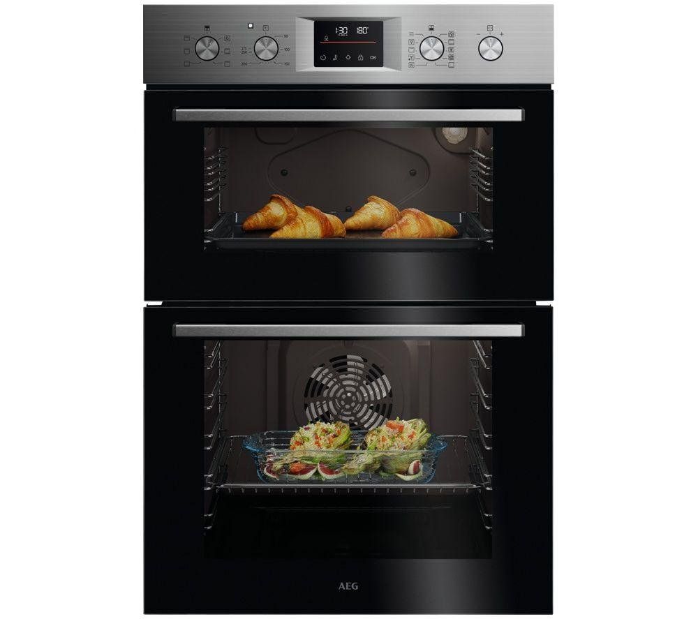 AEG 6000 Series OU5CP40M Built-In Electric Double Oven - Stainless Steel - Image 1