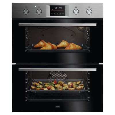 AEG Series 6000 SurroundCook Built-under Multifunction Double Oven OU5CU40M Stainless Steel