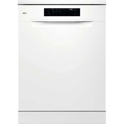 AEG 60cm Series 6000 SmartSelect Freestanding Dishwasher GF6100C2SNW White