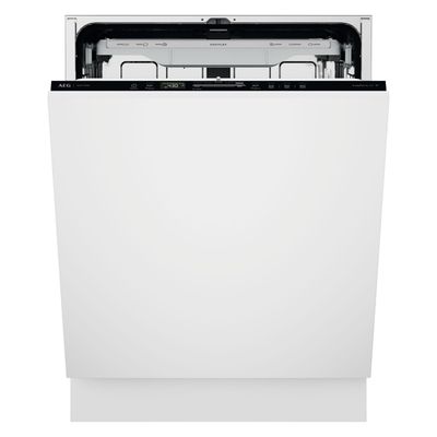 AEG SatelliteClean Pro Comfort Lift GI8200X5TN Full-size Fully Integrated Dishwasher, White