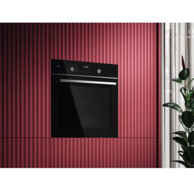 AEG GR6PB52FSB Series 6000 SteamCrisp Pyrolytic Multifunction Single Oven - BLACK