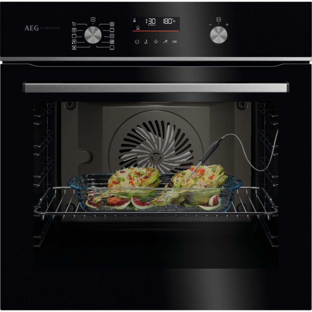 AEG GA5CB50FAB Series 5000 SteamBake Multifunction Single Oven - BLACK - Image 1