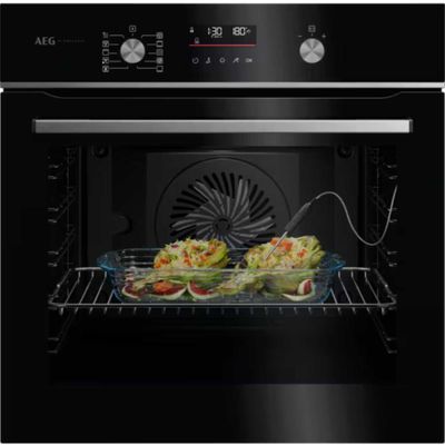 AEG GA5PB50FAB Series 5 Pyrolytic SteamBake Multifunction Single Oven - BLACK
