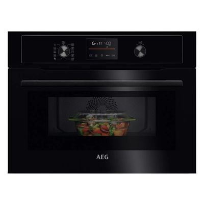 AEG 5000 CombiAir Built-In Microwave with Grill - Black