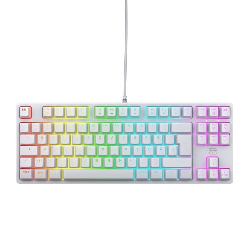 CHERRY K4V2 TKL keyboard Gaming USB QWERTZ German White - Image 1