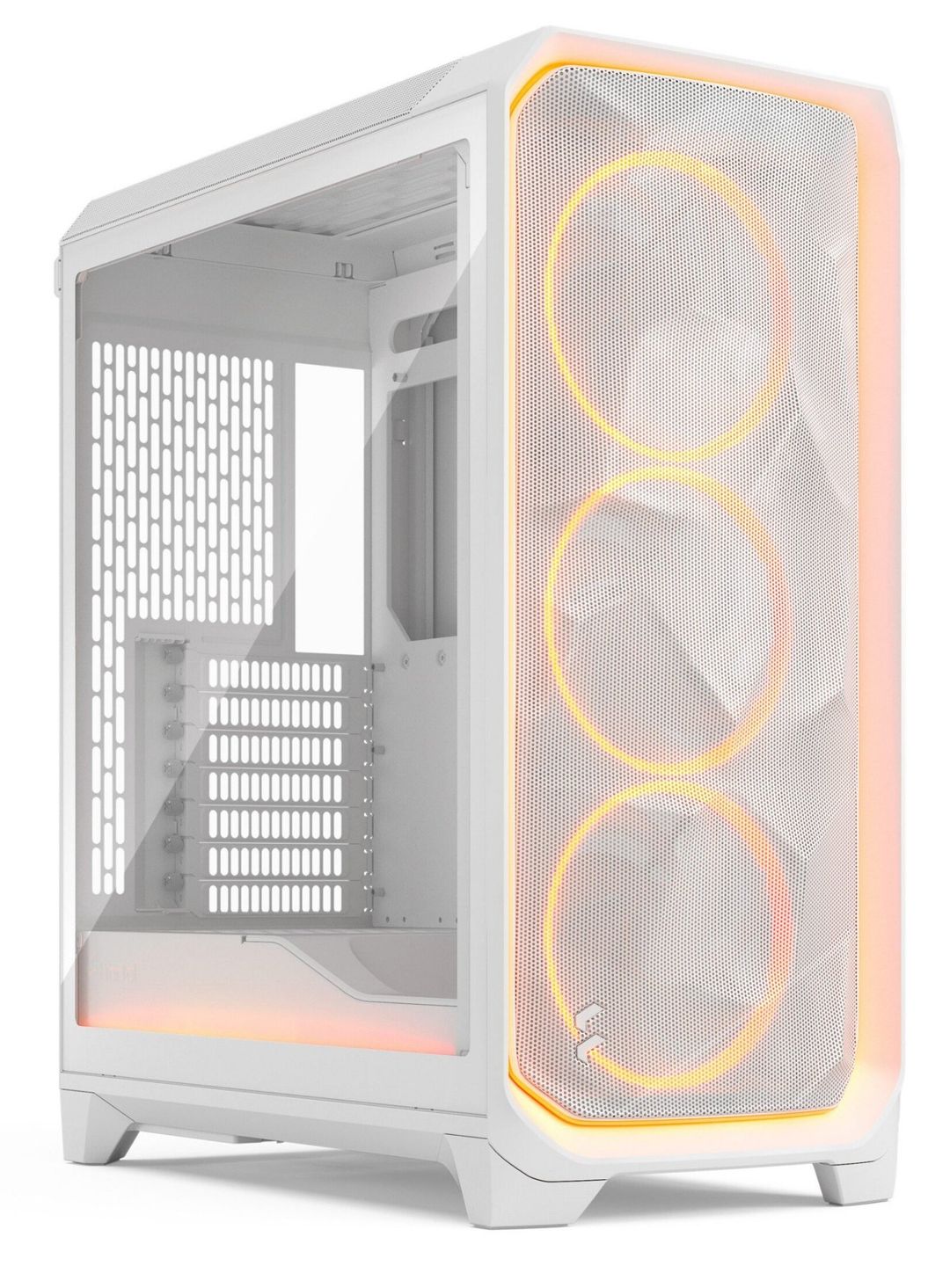 Fractal Design Meshify 3 Ambience Pro RGB White TG Clear Tint Gaming Case - Image 1