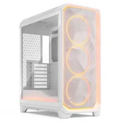 Fractal Design Meshify 3 Ambience Pro RGB White TG Clear Tint Gaming Case - Thumbnail 2