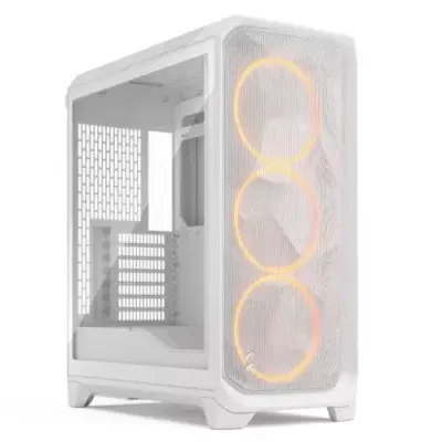 Fractal Design Meshify 3 White RGB TG Clear Tint Gaming Case - Thumbnail 2