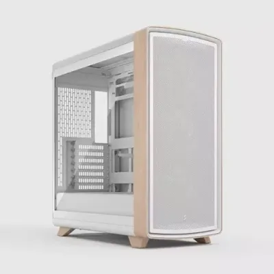 Fractal Design Summit Chalk White TG Clear Tint Midi Tower - Thumbnail 2