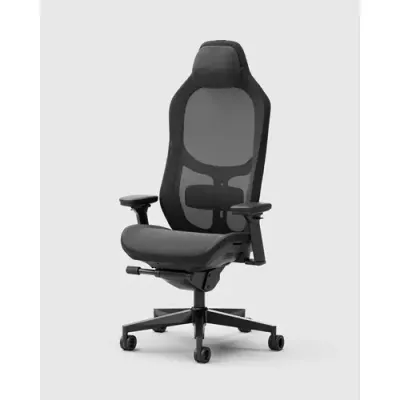 Fractal Design Refine 2 Hybrid Dark PC gaming chair Upholstered padded seat Black - Thumbnail 2