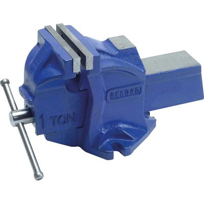 IRWIN 1Ton-E Workshop Vice 100mm (4In) - Grey - Thumbnail 2