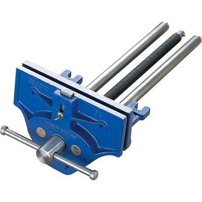 IRWIN 53Pd Plain Screw Woodworking Vice 270mm (10.1/2In) & Front Dog - Grey - Thumbnail 2