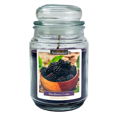Aromance Blackberry Scented Jar Candle 18oz