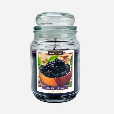 Aromance Blackberry Scented Jar Candle 18oz - Thumbnail 2