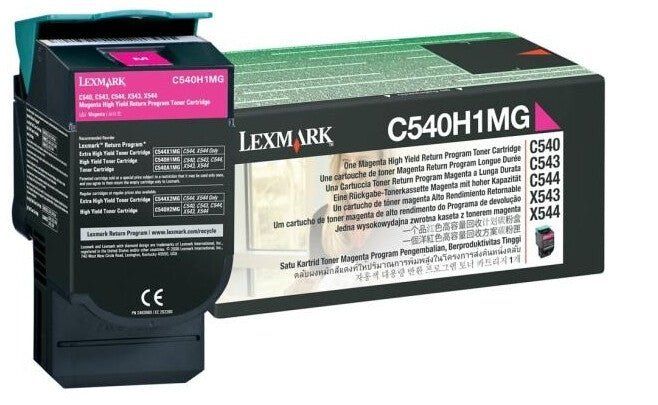Lexmark C540H1MG Toner magenta return program. 2K pages ISO/IEC 19798 - Image 1