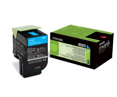 Lexmark 802C toner cartridge 1 pc(s) Original Cyan - Image 1