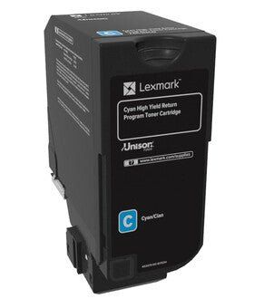 Lexmark 74C2HC0 Toner-kit cyan return program. 12K pages ISO/IEC 19798