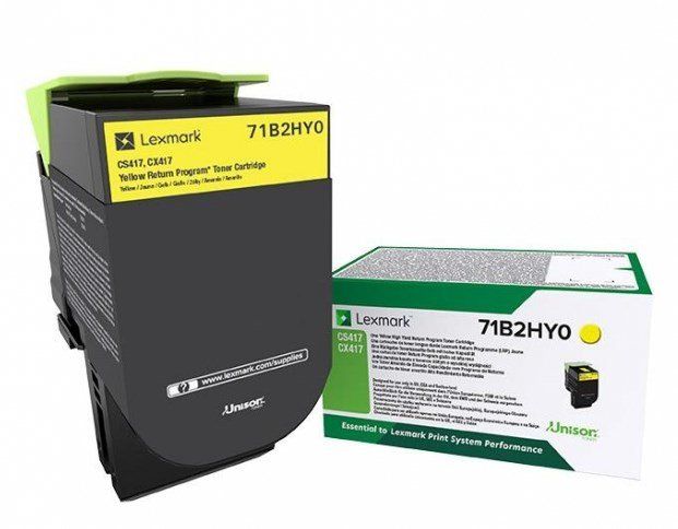 Lexmark 71B2HY0 toner cartridge 1 pc(s) Original Yellow - Image 1