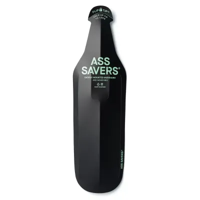 Ass Savers Big Rear Mudguard - Black - Thumbnail 2