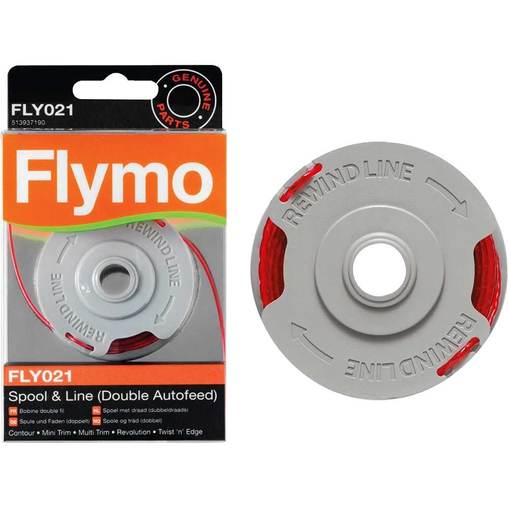 Flymo FLY021 Genuine Spool and Line for Double Autofeed Grass Trimmers Pack of 1 - Image 1