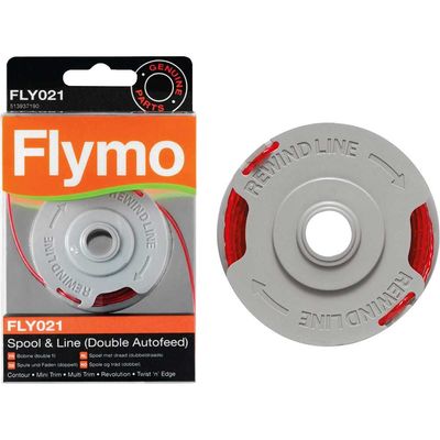 Flymo FLY021 Genuine Spool and Line for Double Autofeed Grass Trimmers Pack of 1