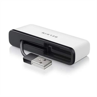 Belkin F4U021BT interface hub 480 Mbit/s Black. White