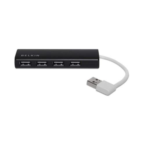 Belkin F4U042BT interface hub 480 Mbit/s Black - Image 1