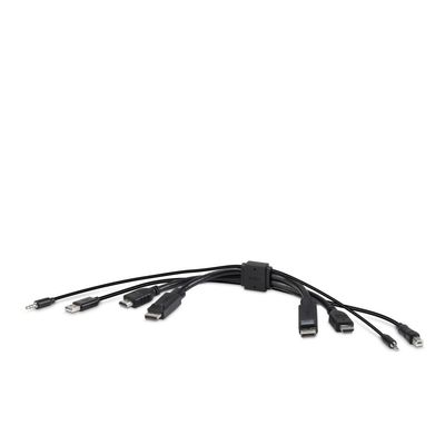 Belkin F1DN2CC-HHPP1t KVM cable Black 0.3 m - Thumbnail 2