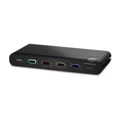 Belkin F1DN104KVM-UN-4 KVM switch Black - Thumbnail 4