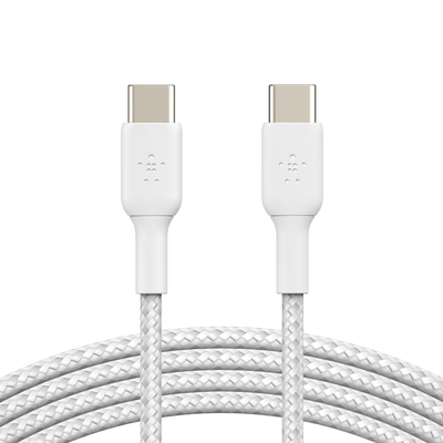 BELKIN Braided USB Type-C Cable - 1 m, White, White - Thumbnail 4