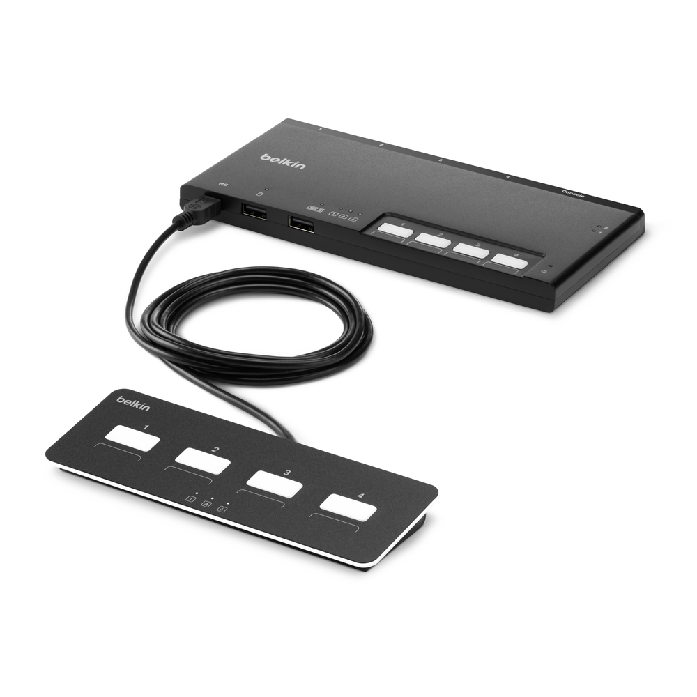 Belkin F1DN104MOD-BA-4 KVM switch Black - Image 1