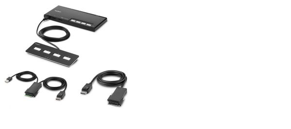 Belkin F1DN104MOD-PP-4 KVM switch Black - Thumbnail 2