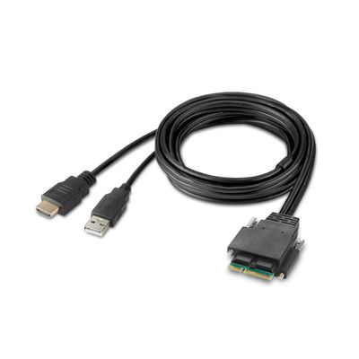 Belkin F1DN1MOD-HC-H06 KVM cable Black 1.8 m - Thumbnail 2