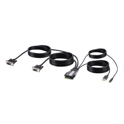 Belkin F1DN2MOD-HC-V06 KVM cable Black 1.8 m - Thumbnail 2