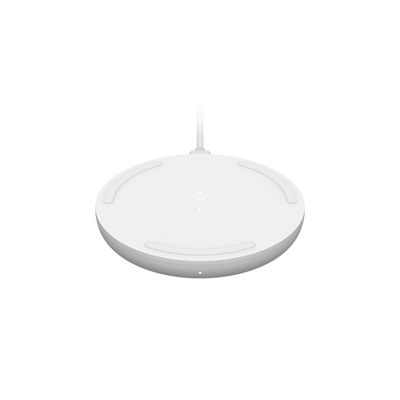 Belkin WIA001BTWH mobile device charger Telephone White AC Wireless charging Fast charging Auto