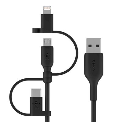 Belkin BOOST CHARGE USB cable 1 m USB A USB C/Micro-USB B/Lightning Bl